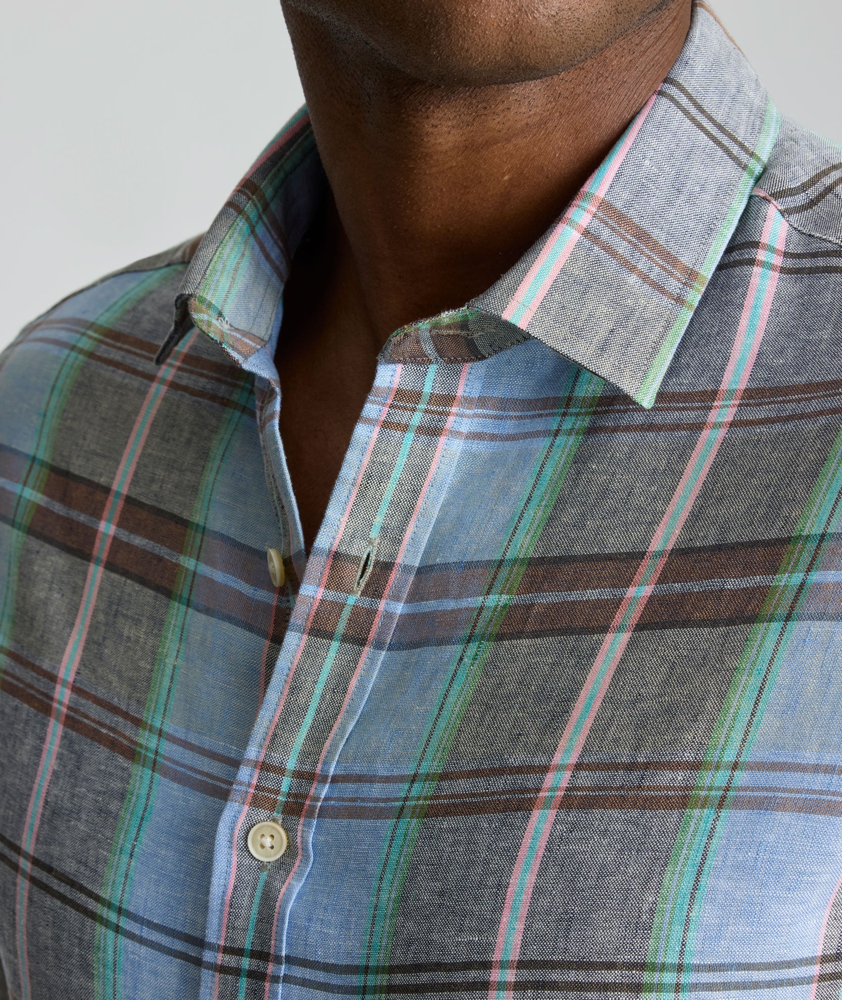 Wrinkle-Resistant Linen Vaughn Shirt